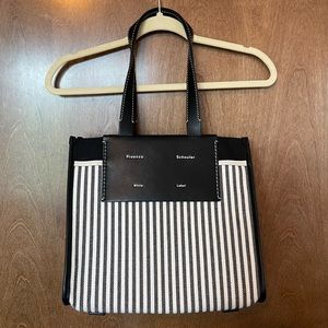 Proenza Schouler White Label Large Stripe Morris Tote